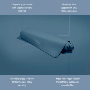 Midnight Serenity - Eco Grip Hot Yoga Mat - 5MM