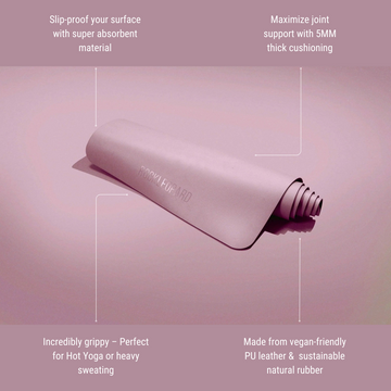 Blushing Blossom - Eco Grip Hot Yoga Mat - 5MM
